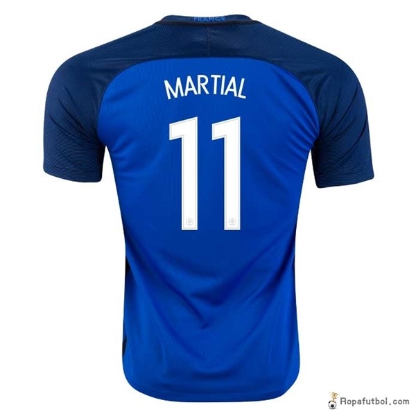 Camiseta Francia Replica Primera Ropa Martial 2016 Azul